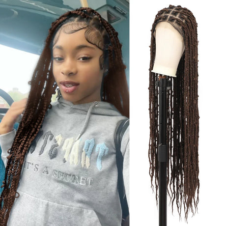 Kalyss Square Knotless Butterfly Box Braided Wigs