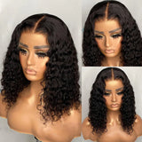 Peruvian Water Wave Human Hair Bob Wigs For