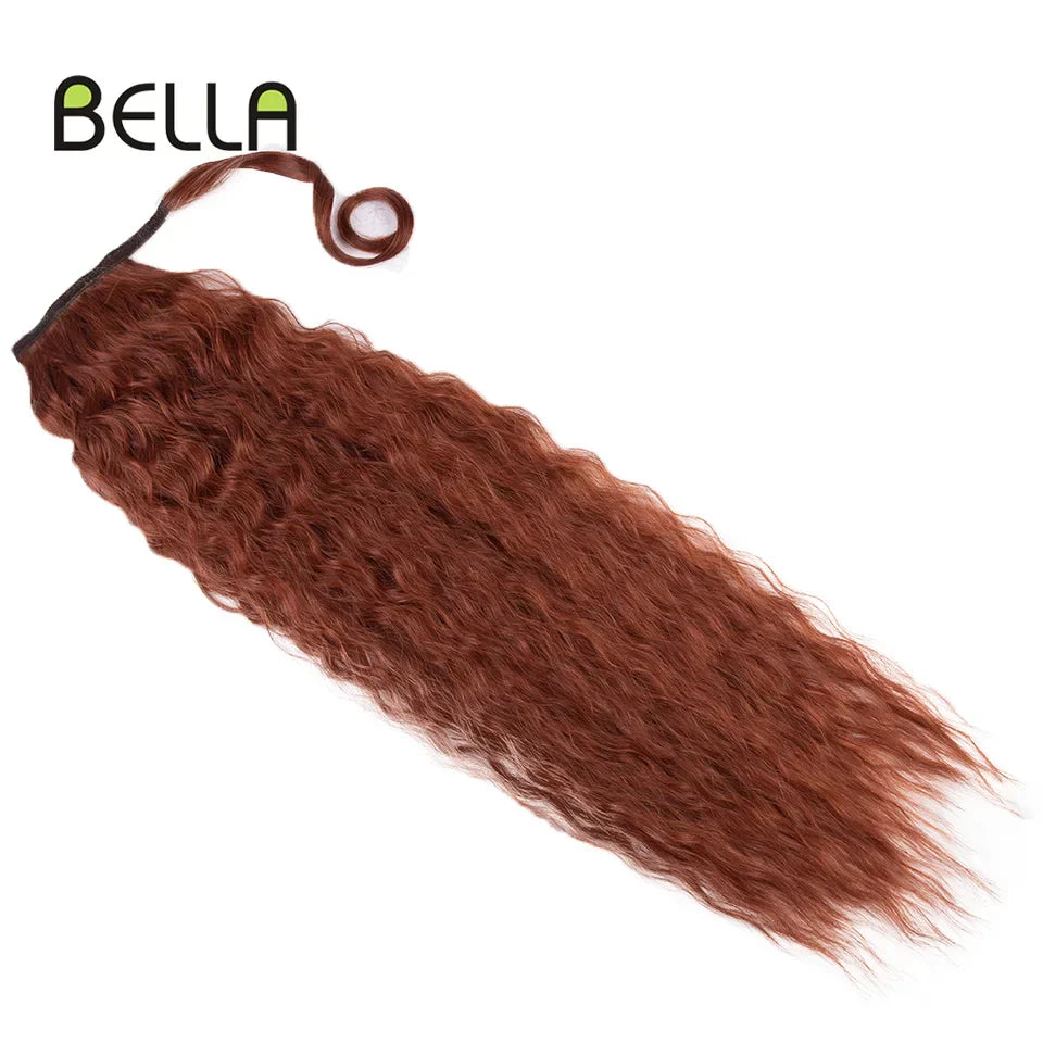 Bella Curly Synthetic Hair Ponytail Extensions Long Curly