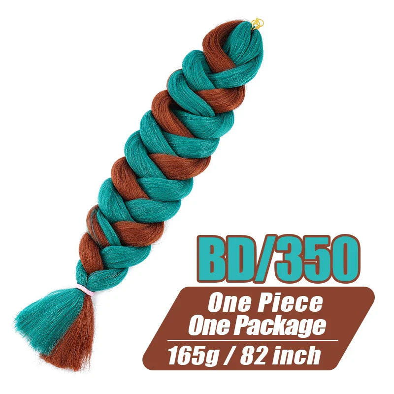 Wigundle Jumbo Braids Crochet Hair Extensions Synthetic Braiding