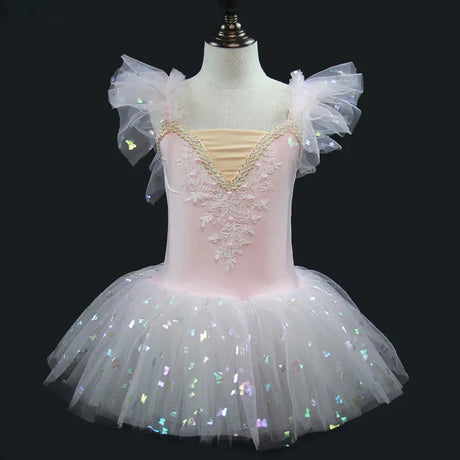 New Ballerina Fairy Prom Party Costume Kids Blue