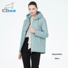 Icebear New Women Casual Short Jackets Hooded Windproof