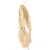 O-Neck High-Waist Midi Dress Party Dress Embroidery Lace