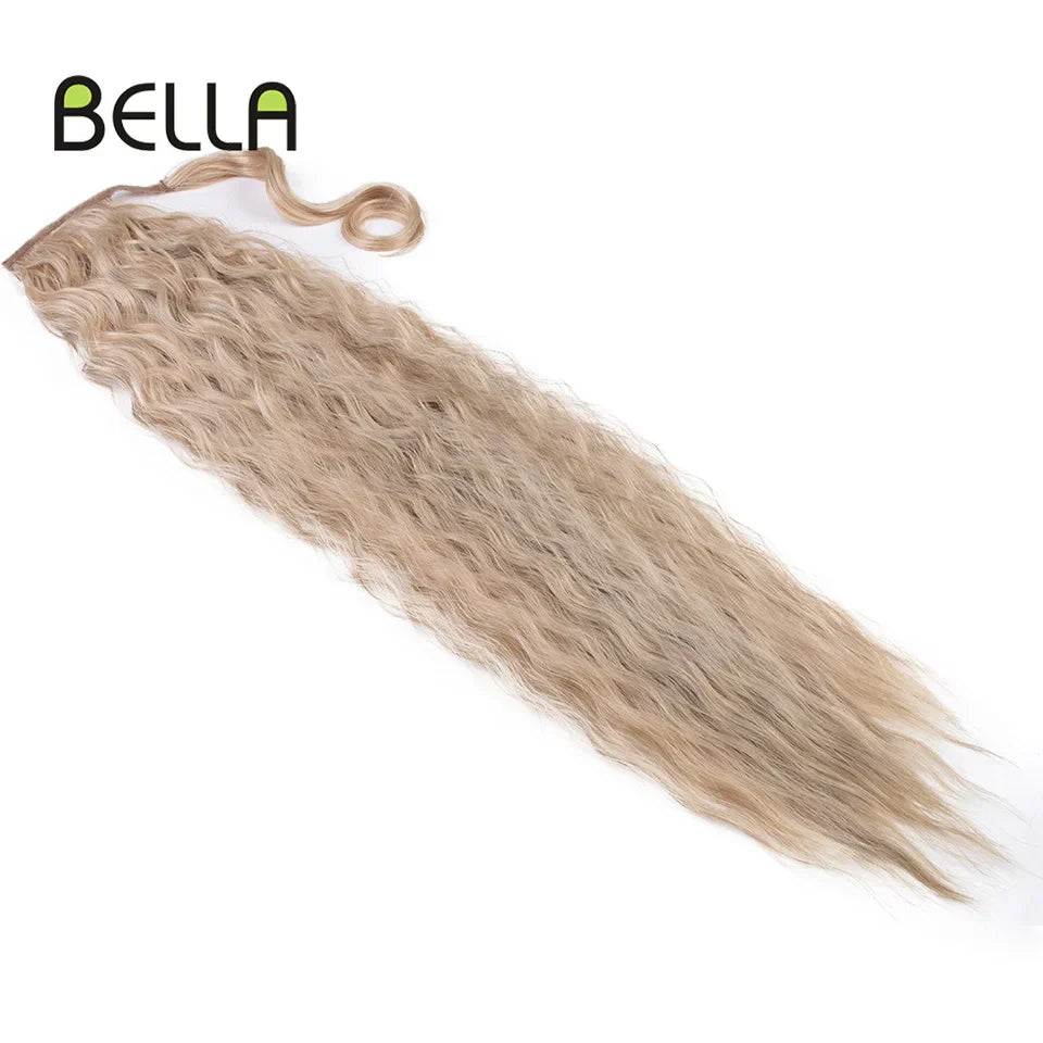 Bella Curly Synthetic Hair Ponytail Extensions Long Curly