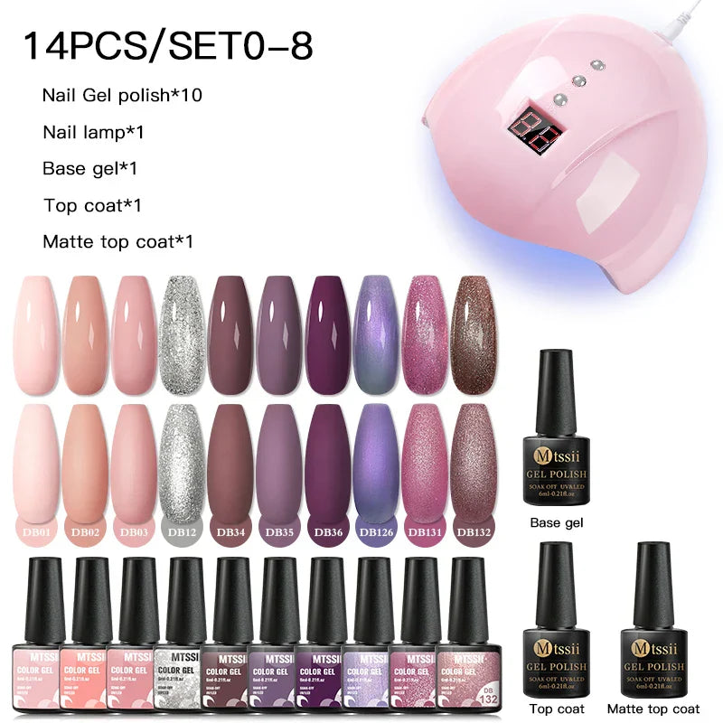 Gel Nail Polish Set With W