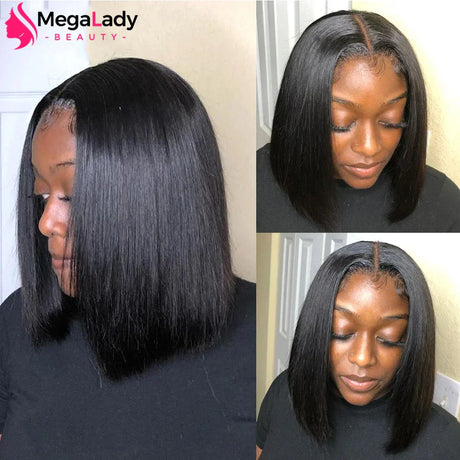 Lace Front Bob Wig Pre Pluckes