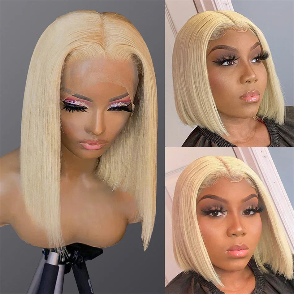 Hd Transparent Blonde Lace Frontal Human Hair