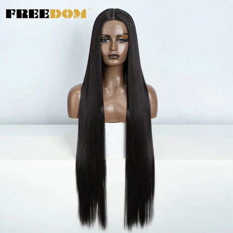 Freedom Synthetic Lace Frontal Wig For Women Long