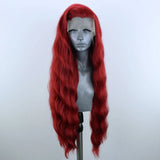 Charisma Red Wig Long Wavy Synthetic Lace Front