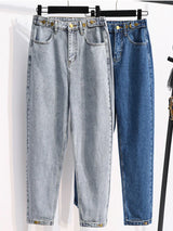 New Autumn Jeans For Women High Waist Buttons