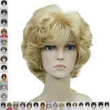 Fashion Short Women‘s Wigs Blonde Brown Black Wig Bob Curly Wigs Real Natural Hair