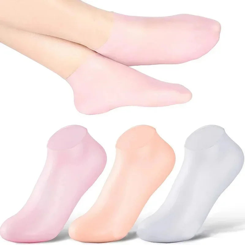 One Pair Pack Silicone Foot Care Socks Anti