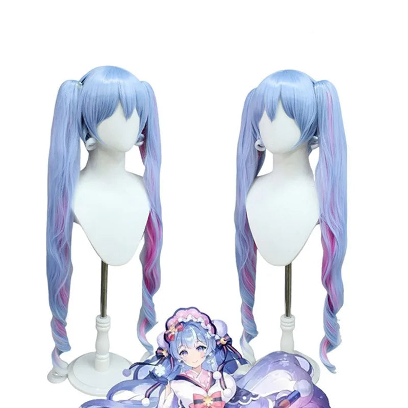 Colors Miku Cosplay Wigs Japanese Singer Wig Fiber