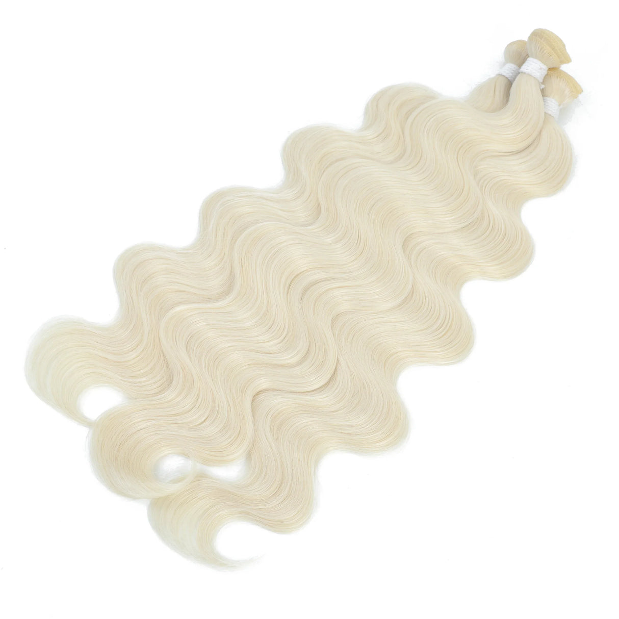 White Body Wave Hair Bundles Synthetic Natural Weave