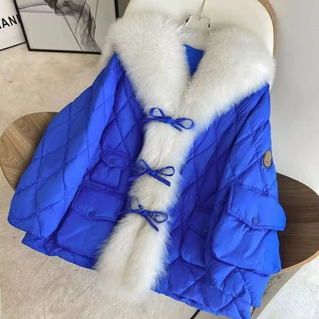 Winter New Women Big Luxury Faux Fox Fur