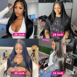 Transparent Lace Frontal Wig 4X4 Lace Closure Wig