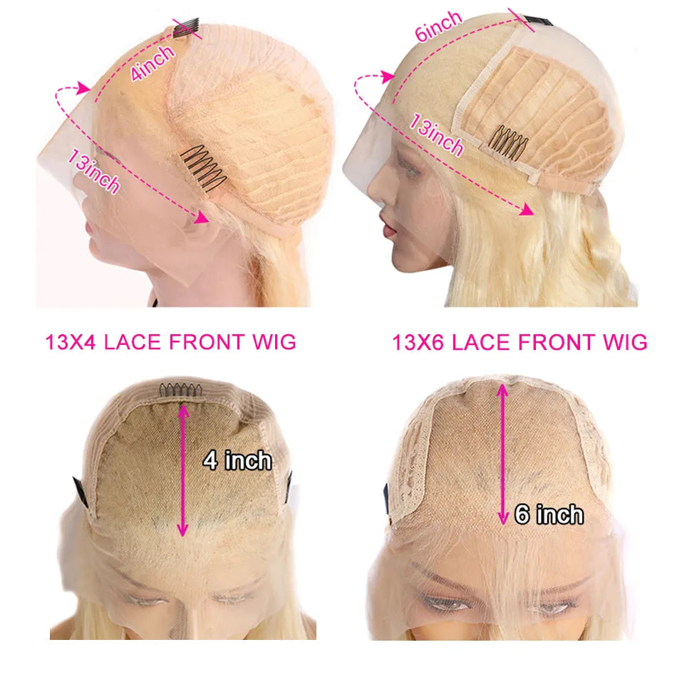 Hd Transparent Blonde Lace Frontal Human Hair