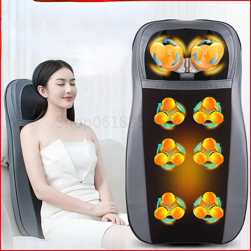 Back Waist Cervical Vertebra Electric Massager Cushion Multifunctional