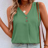 Womens V-Neck Sleeveless Tank Vest Tops Ladies Summer