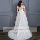 Elegant Wedding Dresses Boat Neck Off The Shoulder