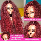 Le Mythe 99J Burgundy Deep Wave 13X4 Lace