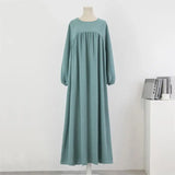 Spirng Autumn Full Sleeve Casual Dress Women Loose