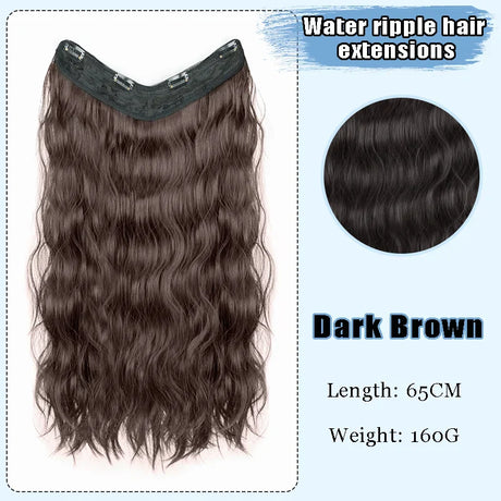 As-Part Synthetic Clip In Hair Extension Long Thick