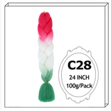 Synthetic Long Jumbo Ombre Braiding Hair For Women