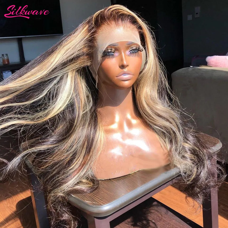 Hd Highlight Wigs Human Hair Body