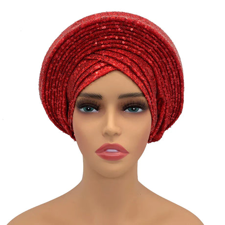 New Sequins Turban Cap For Women Ready To