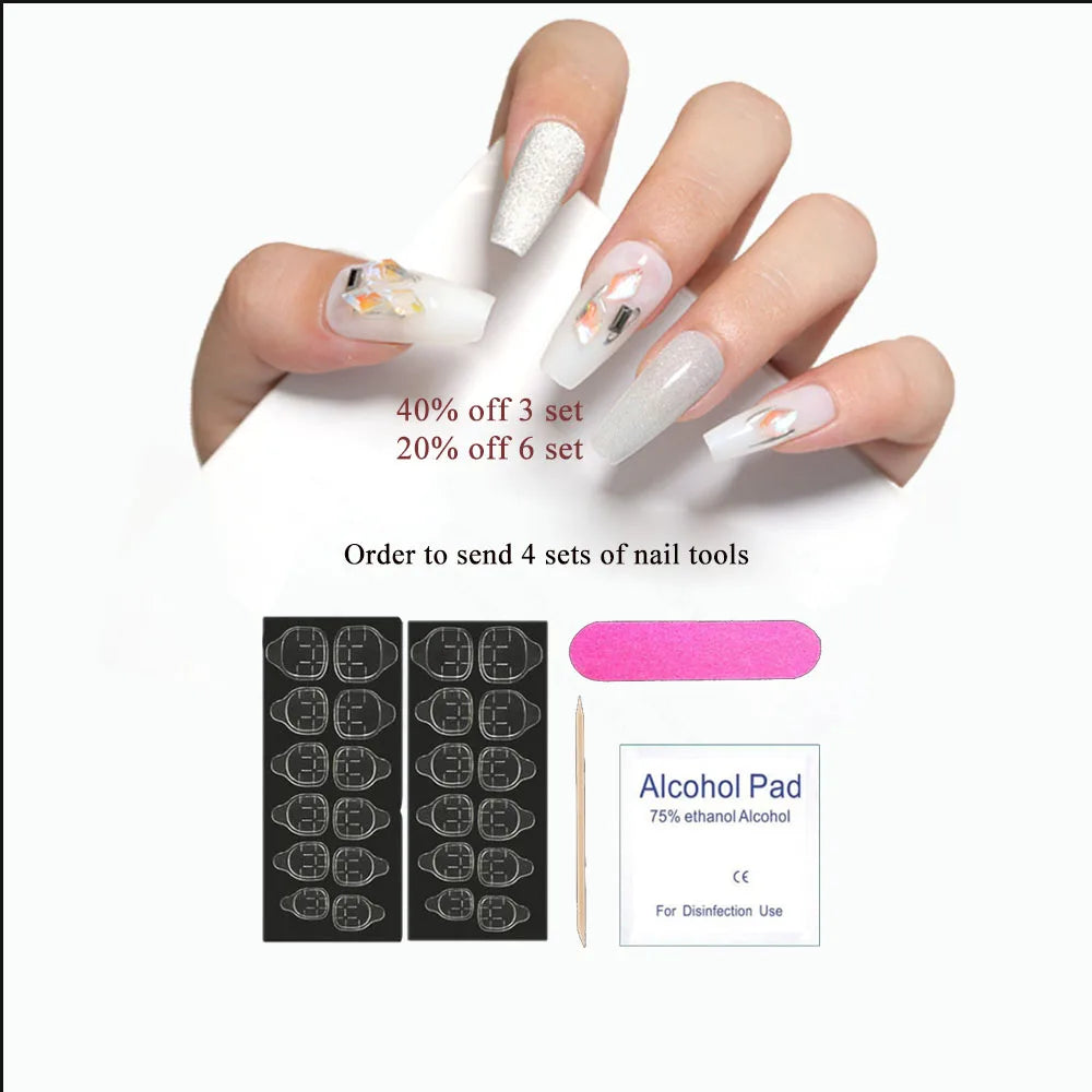 Short Nails Set Press On Handmade Professional Nails