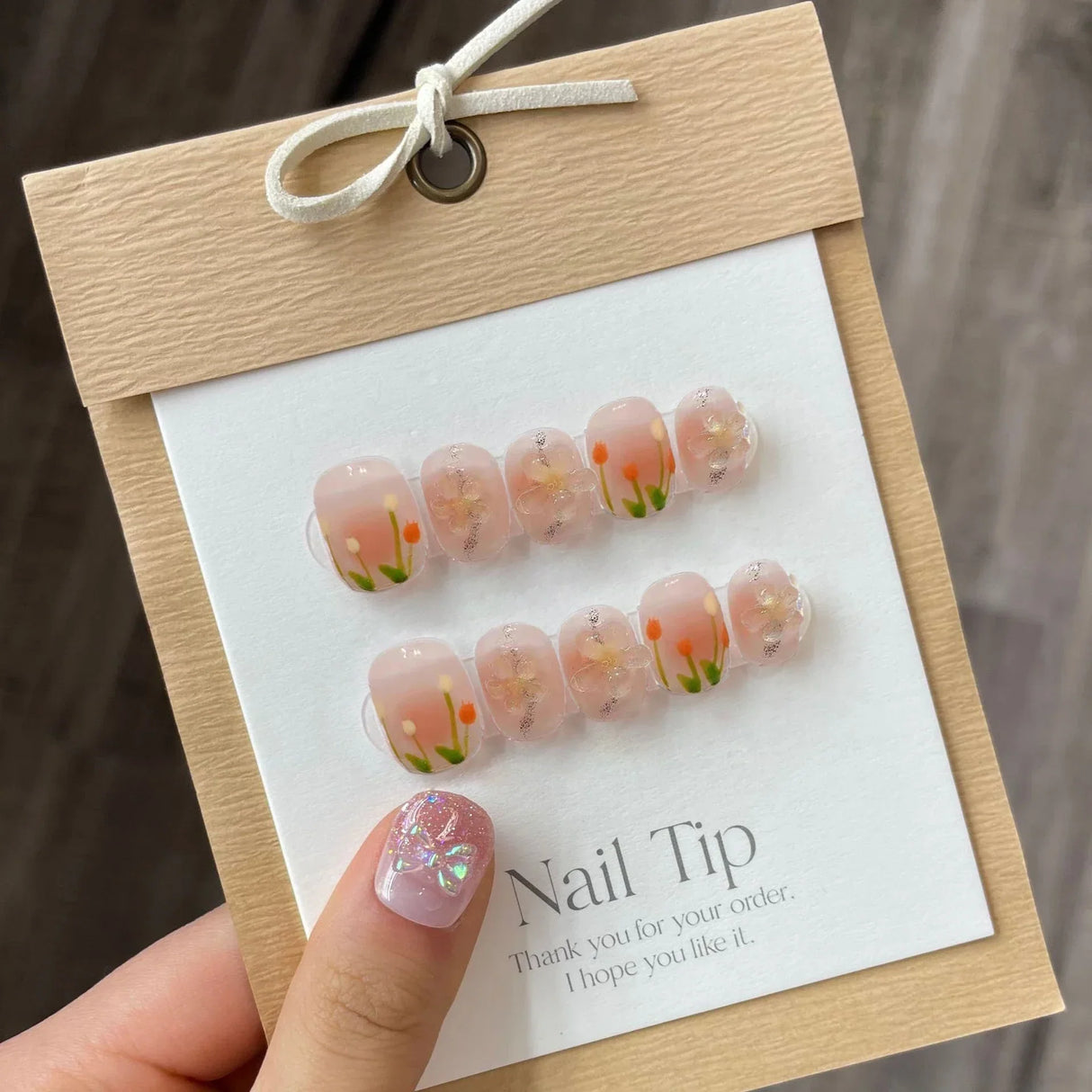 Short Nails Set Press On Handmade Professional Nails