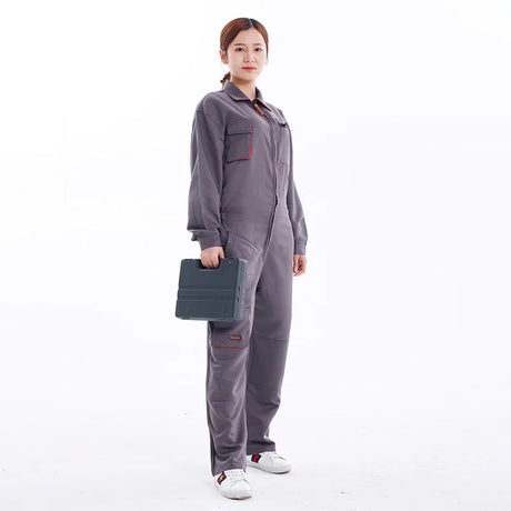 Spring Autumn Joined Workshop Work Clothes Printed Logo