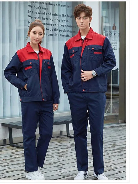 Spring Work Clothing Men Women Warehouse Worker Suit