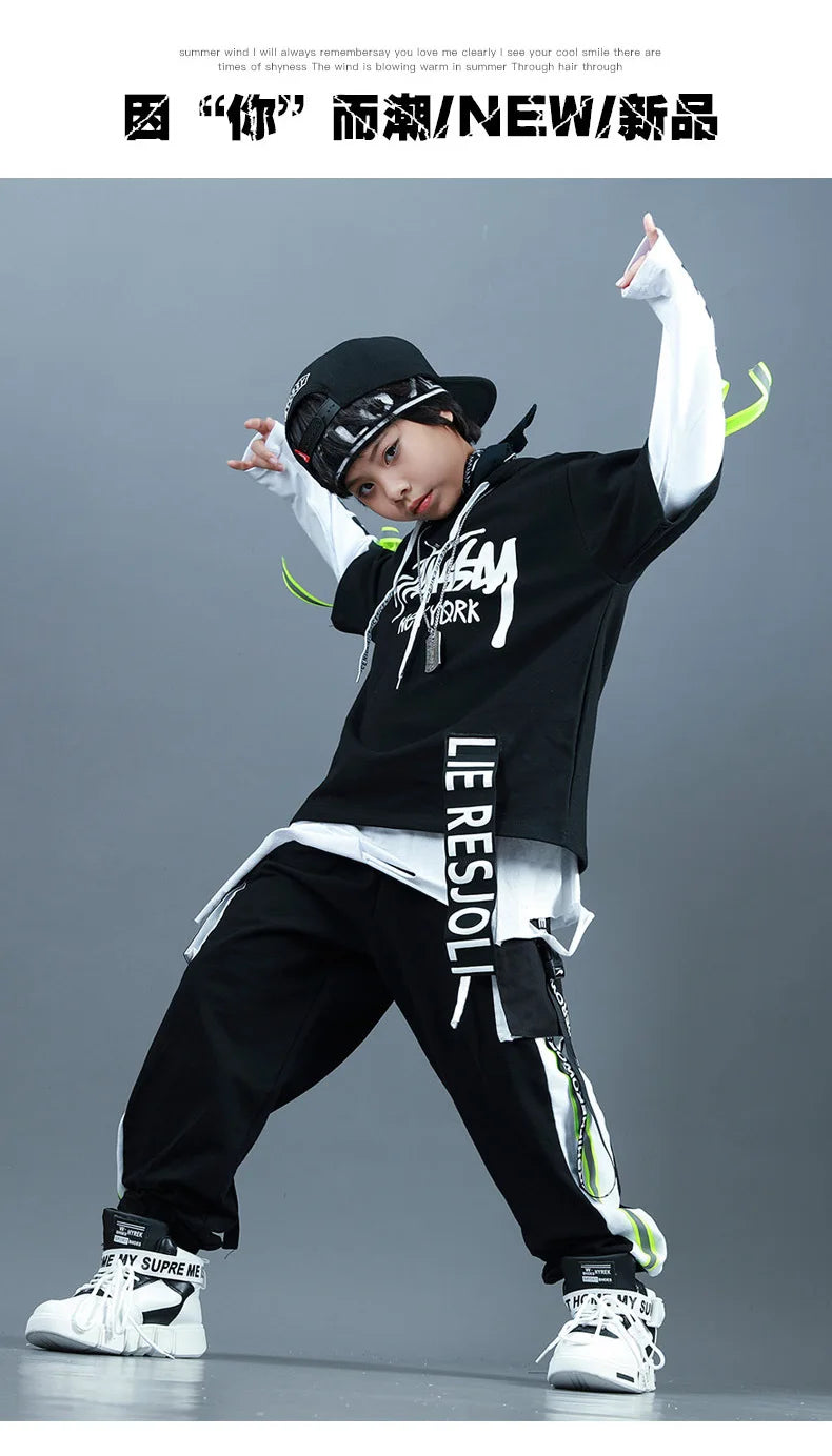 Suit Girls Boys Handsome Hiphop Boy Jazz Dance