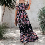 Summer Dress Print Vintage Long Dresses For Women