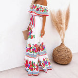 Summer Dress Print Vintage Long Dresses For Women