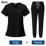 Women's Surgical Scrubs Set - Top & Pants for Nursing & Beauty Salon