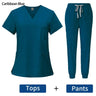 Women's Surgical Scrubs Set - Top & Pants for Nursing & Beauty Salon
