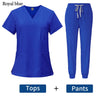 Women's Surgical Scrubs Set - Top & Pants for Nursing & Beauty Salon