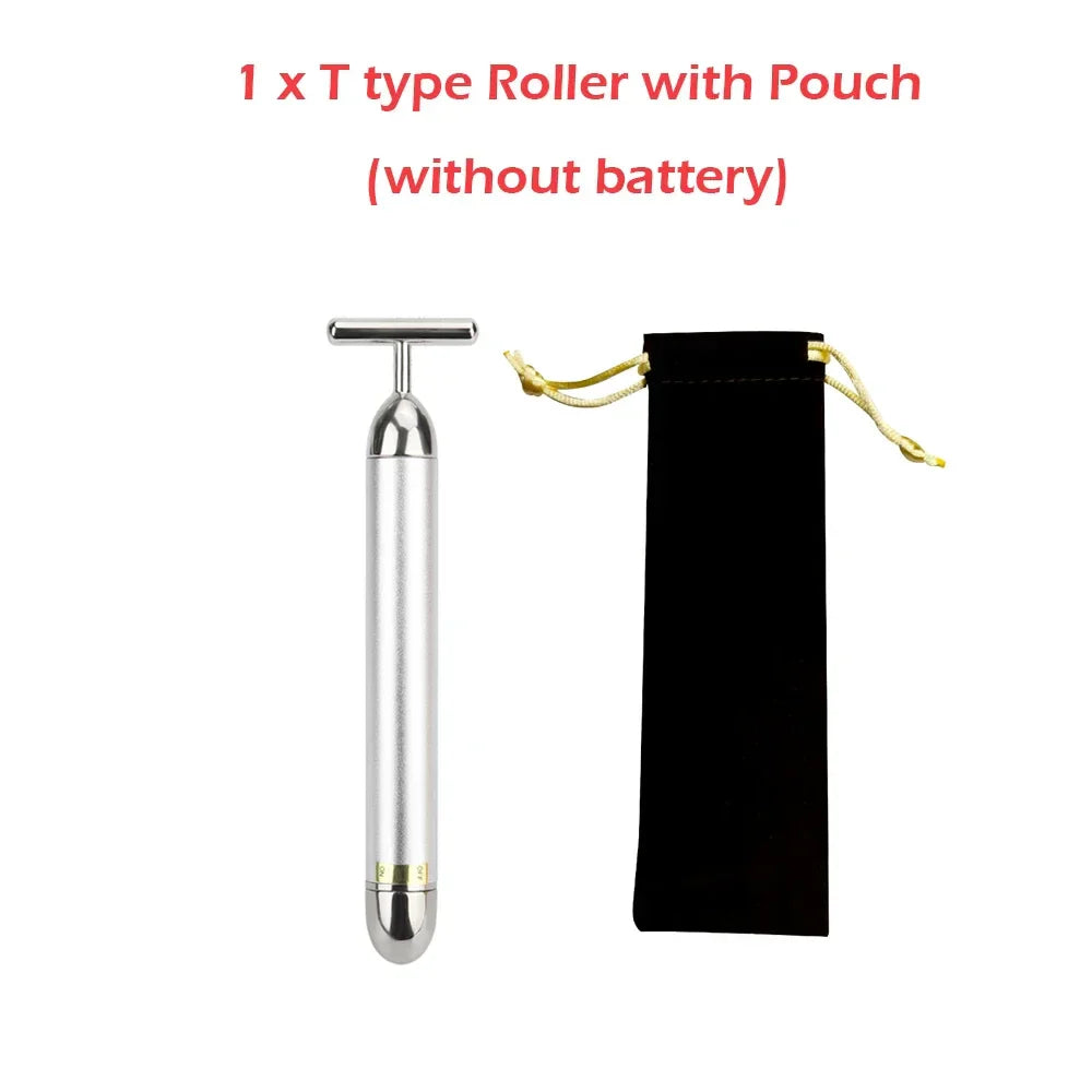 T-Shape Energy Beauty Bar Vibrating Facial Roller