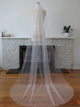 Topqueen Pearls Wedding Veils Tier Soft Bridal Veil