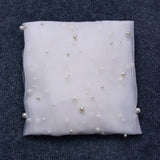 Topqueen Pearls Wedding Veils Tier Soft Bridal Veil