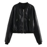 Traf Zr Woman Faux Fur Coat Zipper Leather