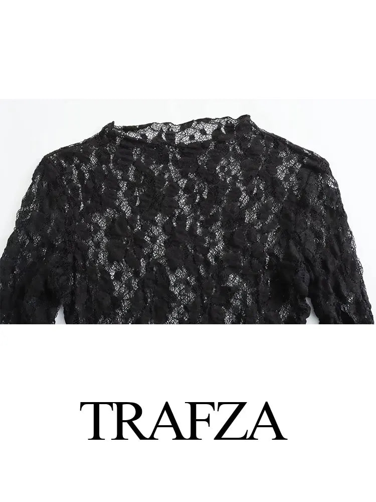 Trafza Summer Lace Suits For Women Trend Long