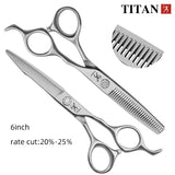 Titan Barber Scissors Professional Hair Shears . Japan