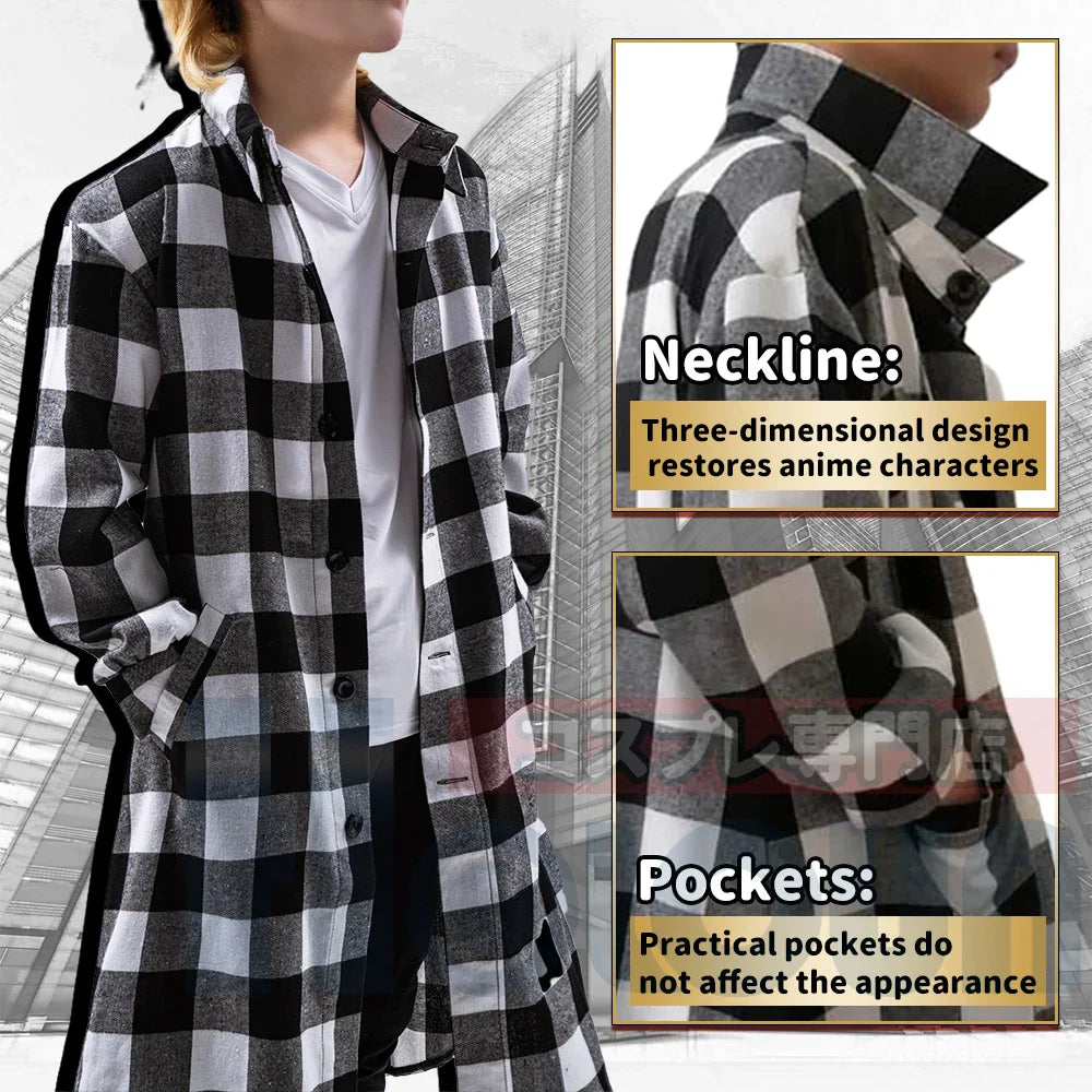 Tokyo Revengers Anime Cosplay Costume Manjiro Sano Mikey