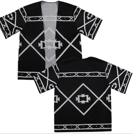 Tokyo Revengers Cosplay Cloak Anime Black White Top