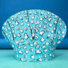 Tooth Printing Chef Hat Scrubs Fluffy Dentist Work
