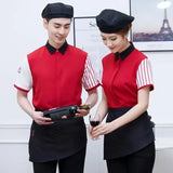 Top Workwear Shop Short-Sleeved Coffee Tea Waitress Restaurant